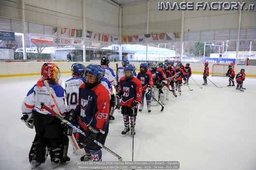 2012-01-08 Chiasso 0538 Hockey Milano Rossoblu U11-Bulach - Squadra